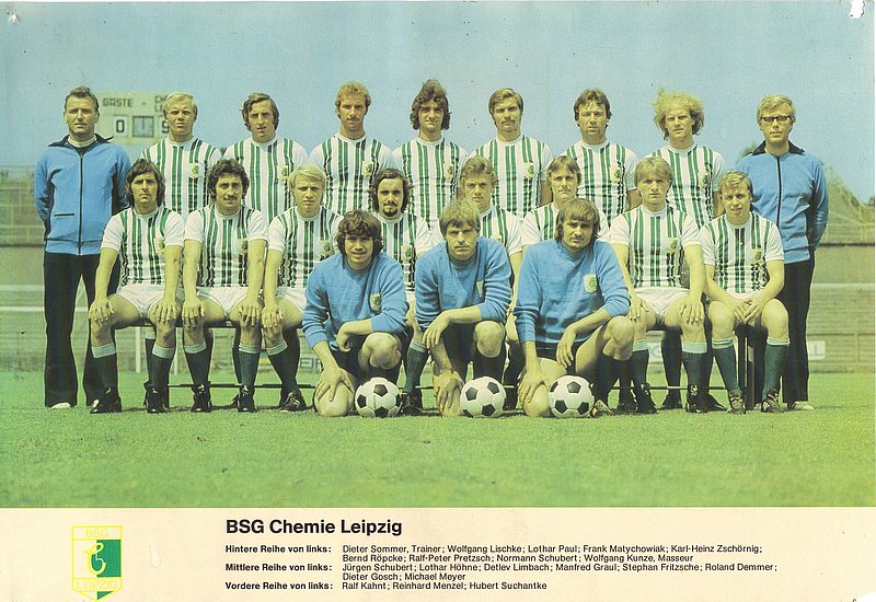 Poster 19 cm x 26 cm BSG Chemie Leipzig DDR Oberliga 60er Jahre 20203012-31 