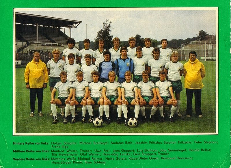 Programa DDR Liga 1982/83 BSG Chemie Leipzig-Chemie Wolfen